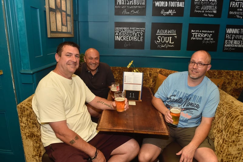 Fans at the The Shepherd's Crook Pub and Kitchen in Milton ahead of the match