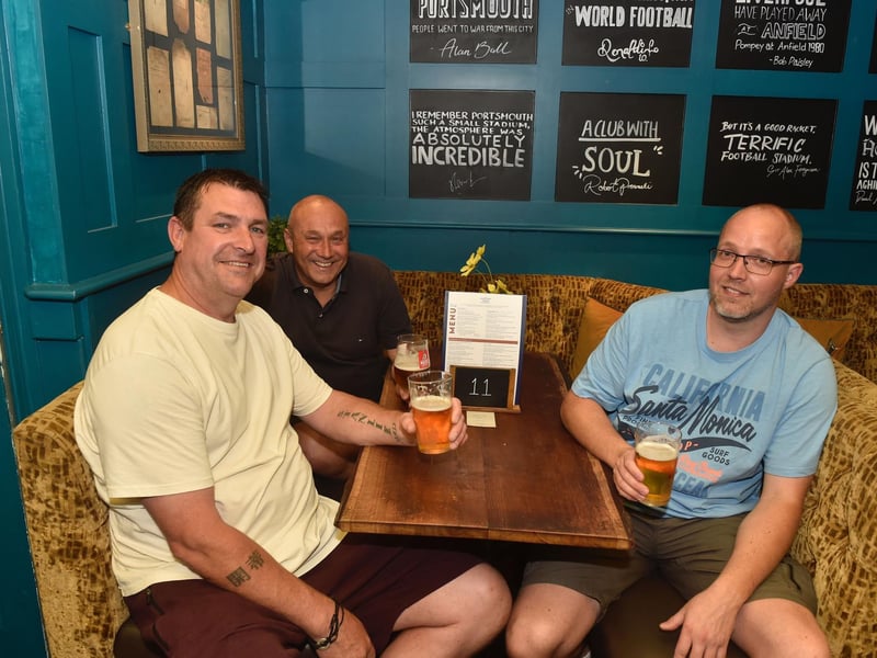 Fans at the The Shepherd's Crook Pub and Kitchen in Milton ahead of the match