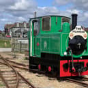 The railway's newest acquisition - a neat little narrow gauge diesel locomotive currently known only by its builders number 'AK11'