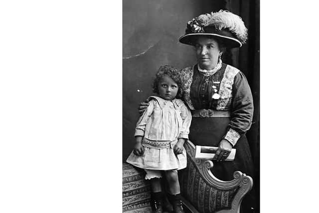 Eunice Forhead as a young girl with her grandmother Esther Pitassi