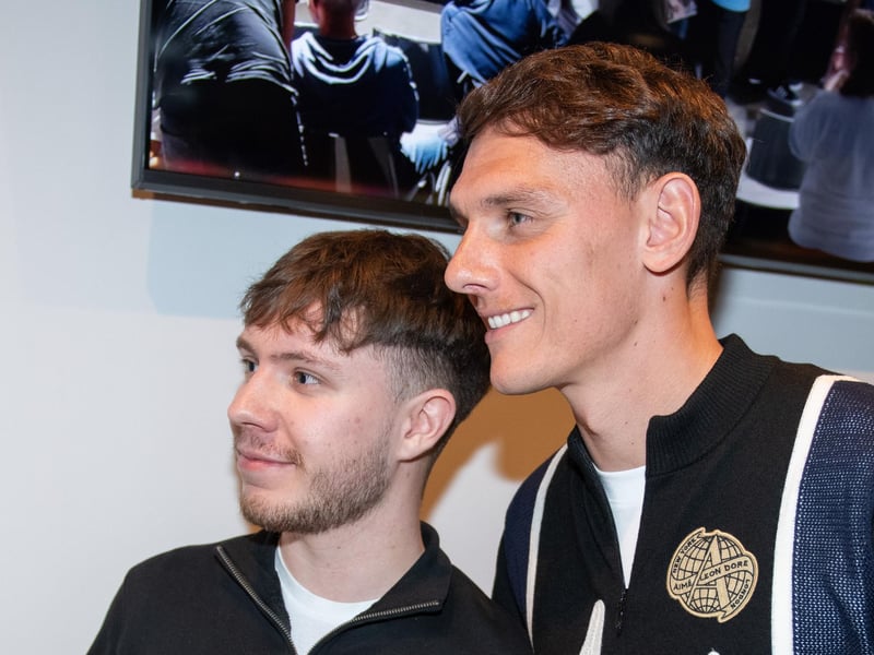 Kal Naismith at the Played Up Pompey Four book launch in Fratton Park's Victory Lounge on Friday night. Picture: Steve Reid