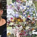Crowds of people turned out to lay flowers, candles and photos of Jake Norman who died on Cosham railway on Sunday. Picture: Sarah Standing and British Transport Police.