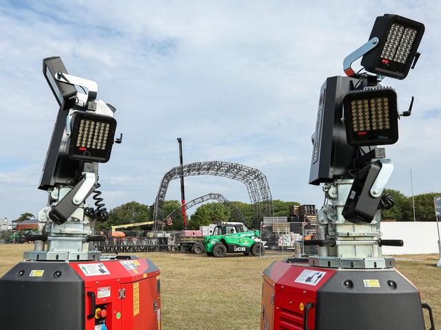 The Castle Stage is dismantled. Site clearance after Victorious, Southsea Common
Picture: Chris Moorhouse (280824-003)