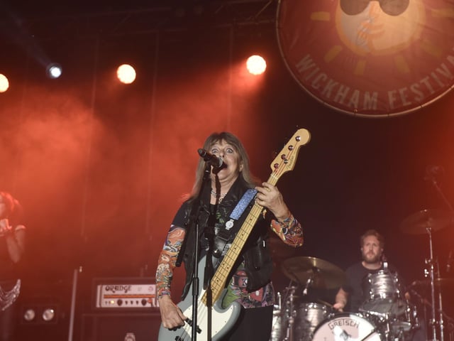 Suzi Quatro at Wickham Festival on Friday, August 2, 2024..Picture: Sarah Standing (020824-8213)