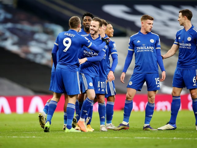 Spurs' shots: 9. Spurs' xG: 0.98. Foxes' shots: 17. Foxes' xG: 1.90.