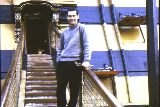 Michael Byard on the gangway of HMS Victory in about 1960
Picture: Michael Byard/Solent News