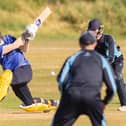 Fraser Hay on his way to hitting Portsmouth's highest SPL innings since 2005. Picture: Keith Woodland
