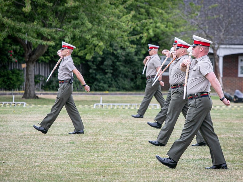 Royal Marines Band Service Beating Retreat Rehearsals on Whale Island, Portsmouth on Wednesday 3rd July 2024
Picture: Habibur Rahman