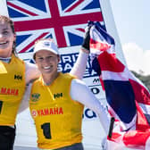 Eilidh McIntyre, left, and women's 470 sailing partner Hannah Mills will be reunited next week as they resume training for the Tokyo Olympics in 2021. Picture by Junichi Hirai/BULKHEAD magazine/470 Class