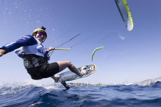 Strap yourselves in for high speed sporting drama on the water. Picture – supplied - Mark Lloyd/World Sailing.