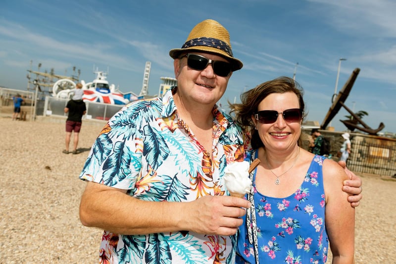 Warm weather over bank holiday weekend - (L-R) Richard Poate and Helen Burton back in 2019
Picture: Duncan Shepherd