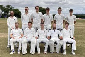 Hambledon, promoted for a second year running.Back (from left): Rhidian Chapman, Henry Glanfield, Dan McGovern, Jonty Oliver, James Restell, Joel Eastment. Front: George Harding, Matt De Villiers, Spencer Le Clercq (captain), George Marshall, Mark Butcher.