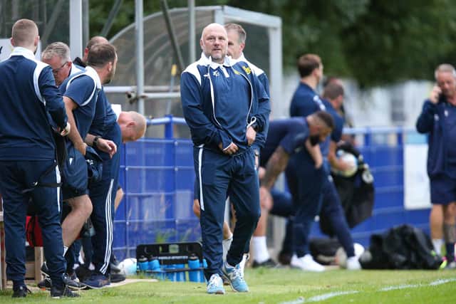 Moneyfields manager Glenn Turnbull faces a reunion with former club US Portsmouth tonight.
Picture: Chris Moorhouse