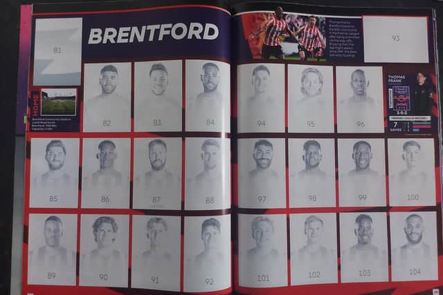 Something you thought you'd never see - Brentford take their place in a Panini Premier League sticker album