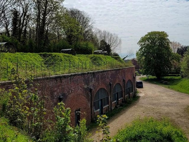 The Earthwork defence dating from 1858-1869 features batteries, magazines and barracks can be seen when you take a stroll along the area to the north of the city off what is know locally known as Foxes Forest. The central section of the site, comprises three quarters of the Centre Bastion, and the west side of East Centre Curtain, where the railway enters Portsea Island (all formerly referred to broadly as Bastion no.5)