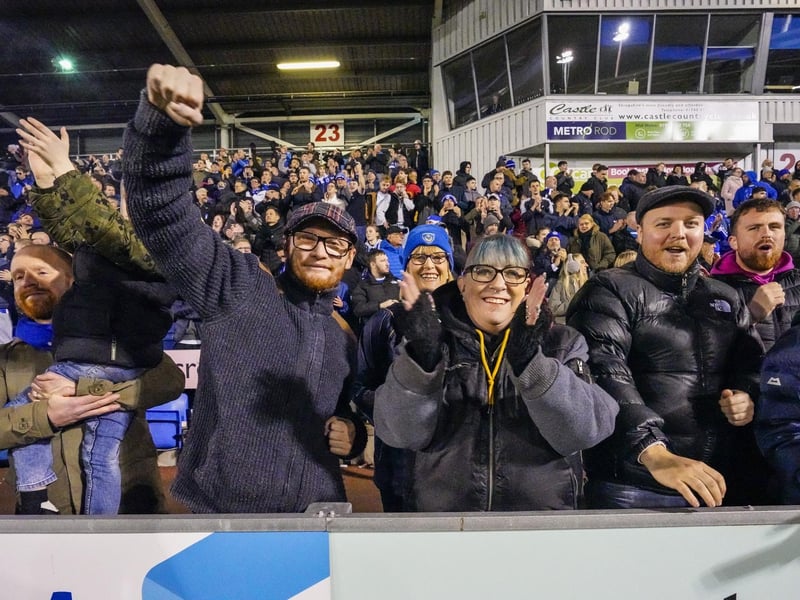 These fans went home happy after seeing their side run out 3-0 winners at Cloud Meadow