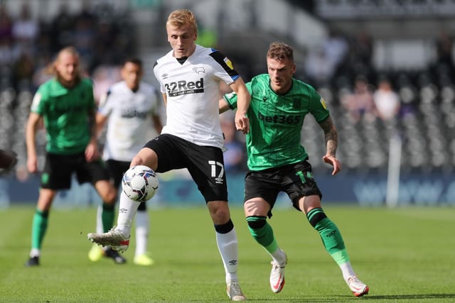 Another side struggling with off-field problems are Derby County. The Rams entered administration last-week and if they are made to offload players, Sibley is certainly one Newcastle should be looking at. (Photo by Alex Morton/Getty Images)