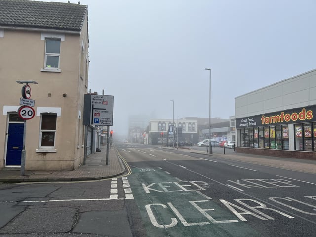 Heavy fog has blanketed Portsmouth this morning.