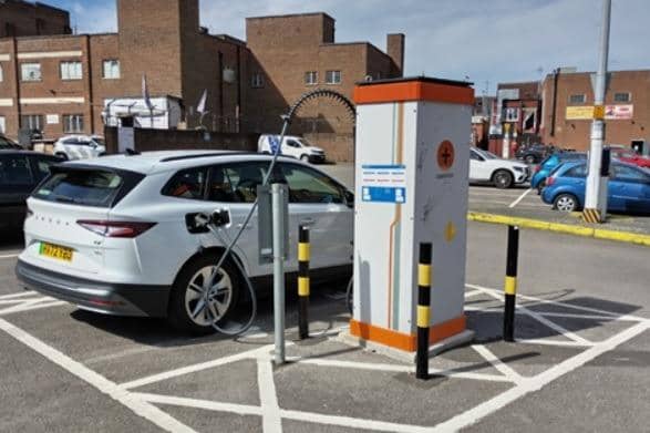 The rapid charger in Stubbington Avenue car park