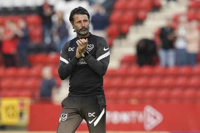 Danny Cowley applauds the fans at the final whistle of this afternoon's 2-2 draw at Charlton. Picture: Jason Brown/ProSportsImages