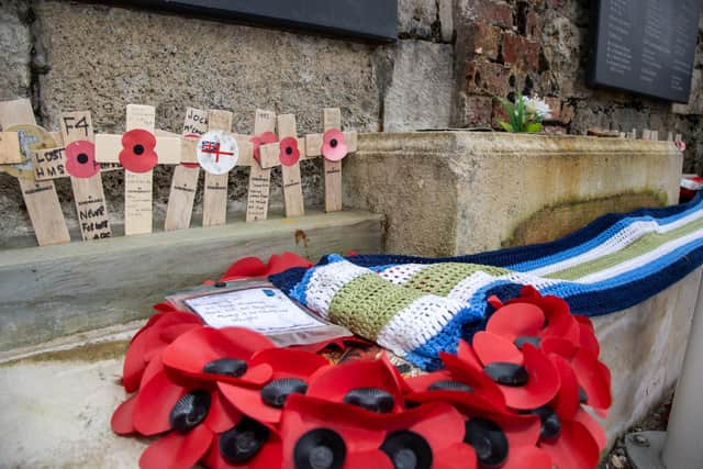 Pictured - The memorial located by the Hot Walls in Old Portsmouth
Photos by Alex Shute