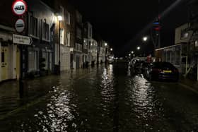 Flooded streets of Old Portsmouth last night as captured by Marcin Jedrysiak.