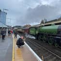 Mayflower steam train passing through Cosham. Picture: Mark Cox