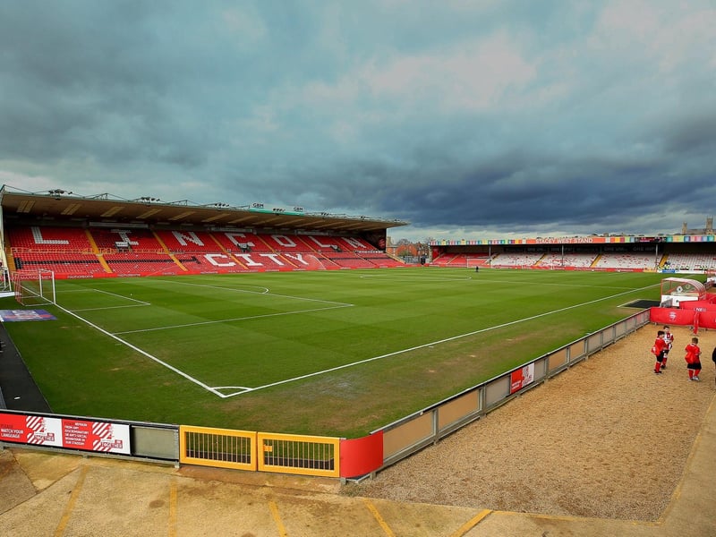 Average attendance: 8,457; Capacity: 10,780.