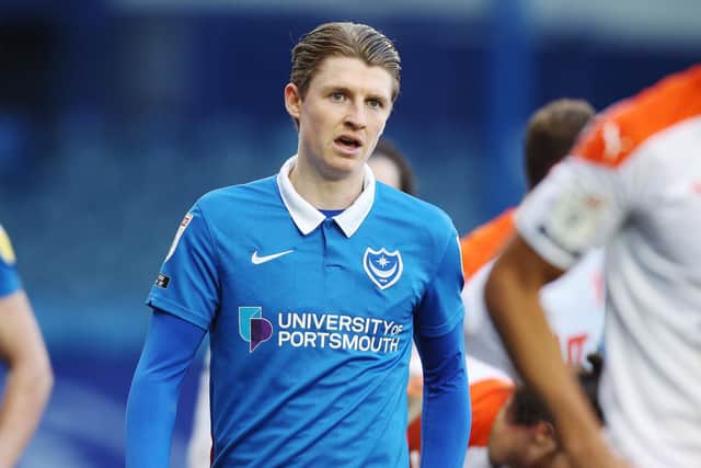 George Byers signed for Pompey on loan in January. Picture: Joe Pepler