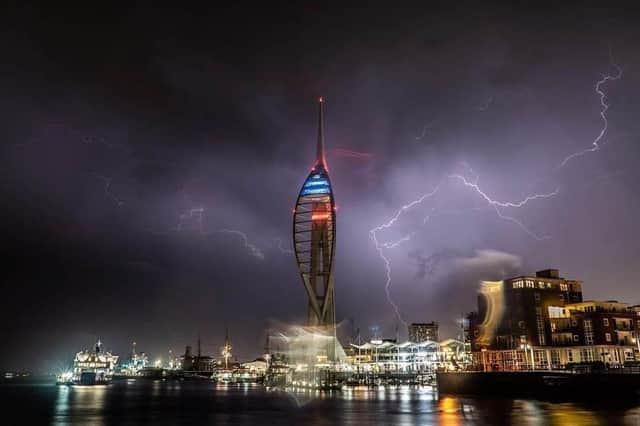 This was taken from Old Portsmouth on Monday, September 5