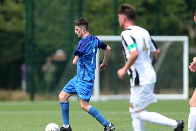 Tommy Tierney hit a first-half hat-trick for Horndean. Picture: Chris Moorhouse (080820-10)