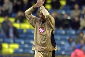 Paul Merson acknowledges his standing ovation at Millwall in 2003. PICTURE: STEVE REID(031028-180)
