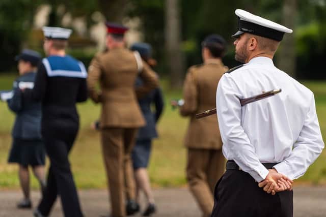 Military personnel from across the Portsmouth area will be involved in the games in Birmingham. Pictured are personnel during a rehearsal.