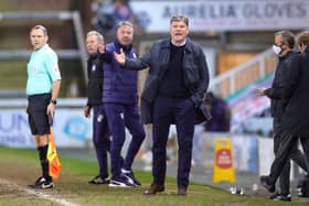 Joe Gallen has been serving as Pompey's caretaker boss following the dismissal of Kenny Jackett. Picture: Nigel Keene/ProSportsImages