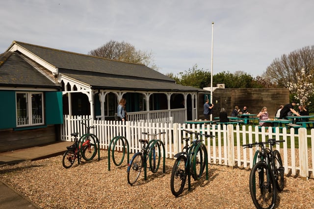 Café Fresco is located on the edge of Southsea's Canoe Lake, making it the perfect sunbathing and cold drink spot on a warm day after a walk. 

Picture: Keith Woodland (170421-9)