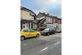 A house in Langford Road, Buckland collapsed at 8.30am today
Picture: Hampshire and Isle of Wight Fire and Rescue Service