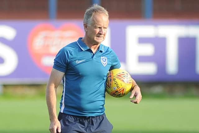 Sean O'Driscoll resigned from his role with Pompey's academy in September. Picture: Habibur Rahman