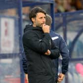 Pompey boss Danny Cowley has predicted a difficult evening against Lincoln tomorrow, despite the hosts' indifferent form. Picture: Graham Hunt/ProSportsImages