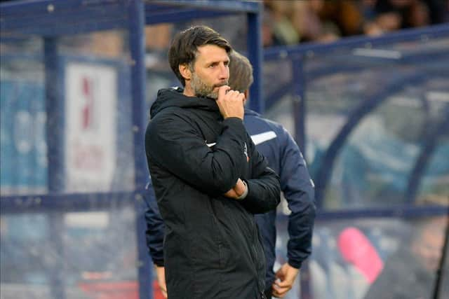 Pompey boss Danny Cowley has predicted a difficult evening against Lincoln tomorrow, despite the hosts' indifferent form. Picture: Graham Hunt/ProSportsImages