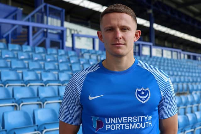 New Pompey signing Colby Bishop.    Picture: Portsmouth FC