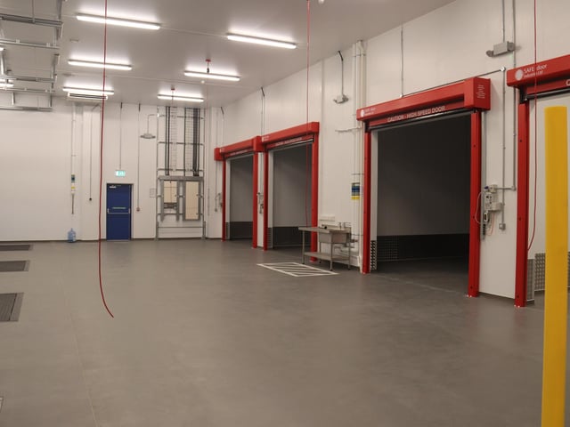 The Border Control Post at Portsmouth International Port, which has been described as a "white elephant" by councillor Gerald Vernon-Jackson. Port director Mike Sellers said roughly half of the building will not be used, as it was built under previous border control specifications.