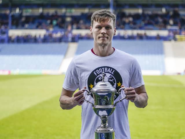 Sean Raggett has ended The News/Sports Mail Player of the Season jinx - and is staying at Fratton Park. Picture: Jason Brown/ProSportsImages