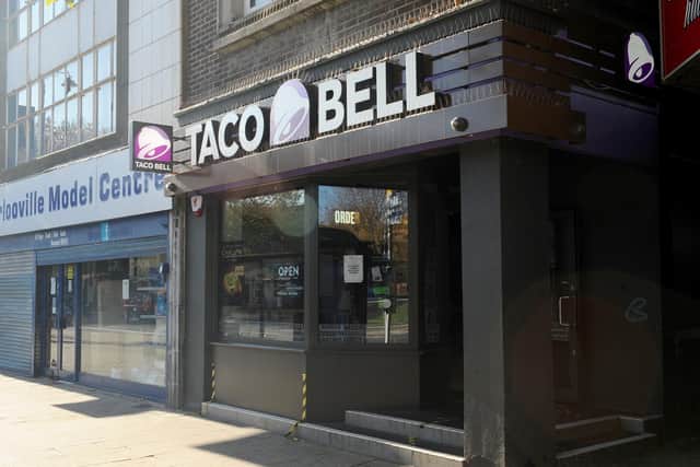 Taco Bell in Commercial Road, Portsmouth. Picture: Sarah Standing (051120-7775)