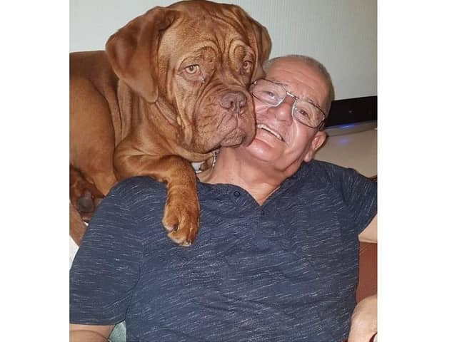 Alan Norton, who lived in Southsea, with Princess.