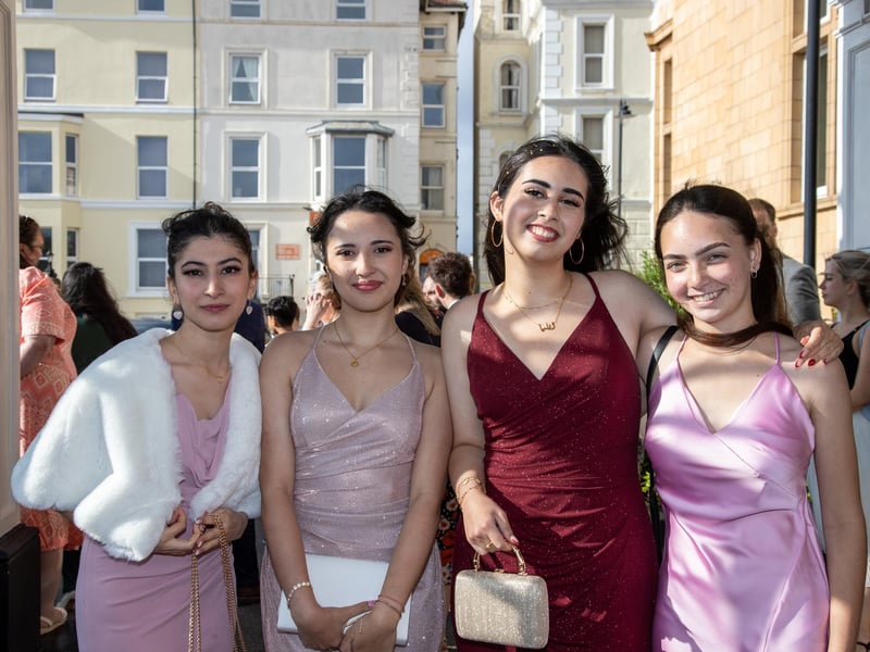 Portsmouth Academy held their prom at the Queens Hotel in Southsea on Wednesday evening.Pictured - Students arriving at their Prom at the Queens Hotel in Southsea