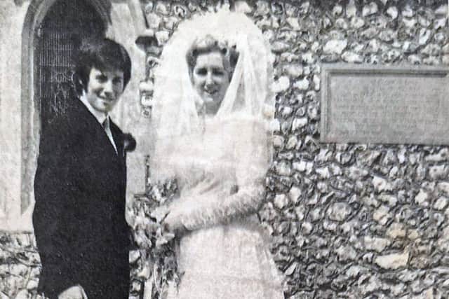 Keith and Ruth on their wedding day in 1970. Picture: Contributed