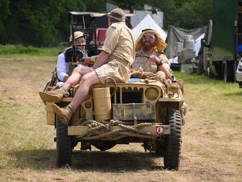 One of the many military vehicles on show.Picture: Keith Woodland (260521-111)