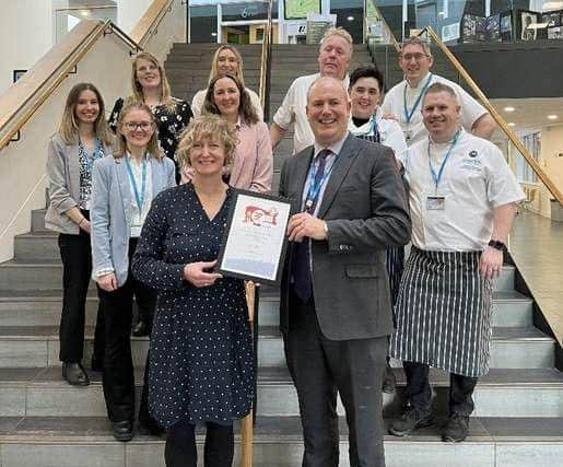 Pictured: From Caterlink: Neil Fuller, Kevin Bailey, Lauren Cooper, Daniel Copcutt, Jamie White, Meg Welby, Christina Norlin, Megan Waring, Anya Pulden, and Alice Brealy. From the Soil Association: Hannah Caswell