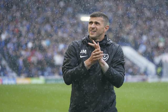Pompey boss John Mousinho. Pic: Jason Brown.
