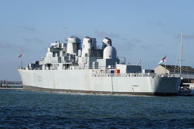 HMS Bristol in Portsmouth Harbour

Photo by Leon Neal/Getty Images